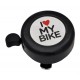 Dzwonek stalowy, I love my bike, czarny x