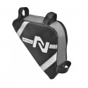 Triangle frame bag, Velcro, reflectors, 23x20x6cm, black/grey