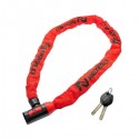 Bicycle chain lock/key, 6mm, 1200mm, 2 keys, orange